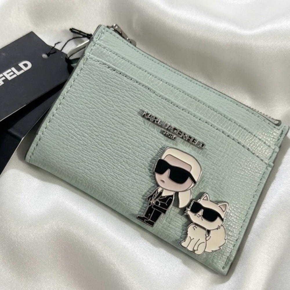 KARL LAGERFELD CARD CASE DUO EURO PIN